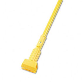 UNISAN 610 - Plastic Jaws Mop Handle for 5 Wide Mop Heads, 60in , Aluminum Handle, Yellow