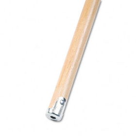 UNISAN 834 - Lie-Flat Screw-In Mop Handle, Lacquered Wood, 1 1/8 dia. x 60L, Naturalunisan 