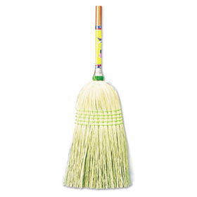 UNISAN 926C - Parlor Broom, Corn Fiber Bristles, 42 Wood Handle, Natural