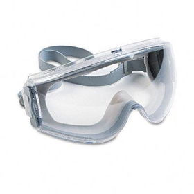 Uvex S3960C - Stealth Antifog, Antiscratch, Antistatic Goggles, Clear Lens, Gray Frame