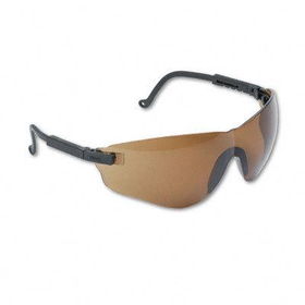 Uvex S4501X - Falcon Wraparound Frameless Safety Glasses, Black Plastic Frame, Espresso Lensuvex 