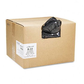 Classic B33 - 2-Ply Low-Density Can Liners, 16gal, 0.6mil, 24 x 31, Brown/Black, 500/Cartonclassic 