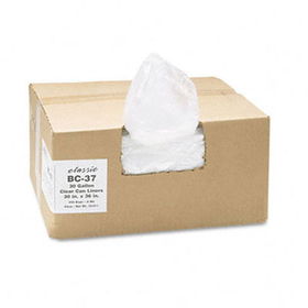 Classic Clear BC37 - Clear Low-Density Can Liners, 30 gal, .6 mil, 30 x 36, Clear, 250/Carton