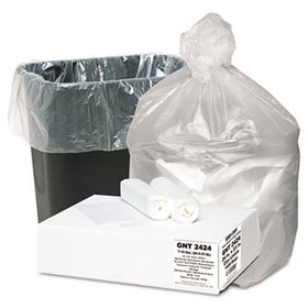 Good 'n Tuff GNT2424 - High Density Waste Can Liners, 7-10 gal, 5 mic, 24 x 23, Natural, 1000/Carton