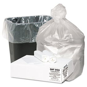 Good 'n Tuff GNT2424 - High Density Waste Can Liners, 7-10 gal, 5 mic, 24 x 23, Natural, 1000/Cartontuff 