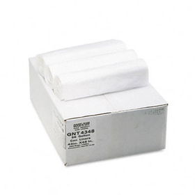Good 'n Tuff GNT4348 - High Density Waste Can Liners, 56 gal, 14 mic, 43 x 46, Natural, 200/Carton