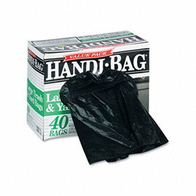 Handi-Bag HAB6TL40 - Super Value Pack Trash Bags, 33 gallon, .7 mil, 32.5 x 40, Black, 40/Box