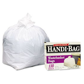 Handi-Bag HAB6W130 - Handi-Bag Super Value Pack, 8 Gallon, .55 mil, 21-1/2 x 24, White, 130/Box