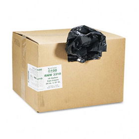 Earthsense Commercial RNW3310 - Recycled Can Liners, 16 gal, .65 mil, 24 x 31, Black, 500/Carton