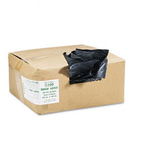 Earthsense Commercial RNW4850 - Recycled Can Liners, 40-45 gal, 1.25 mil, 40 x 46, Black, 100/Cartonearthsense 
