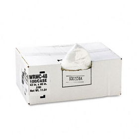Classic Clear WRMC48 - Clear Low-Density Can Liners, 56 gal, .8 mil, 43 x 48, Clear, 100/Carton
