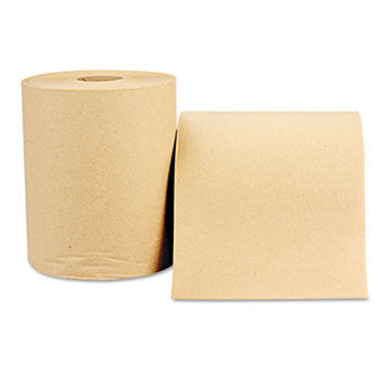 Windsoft 1280 - Nonperforated Paper Towel Roll, 8 x 800', Natural, 12/Carton