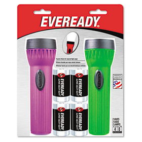 Energizer 3251NBP2S - Economy Bright Light Flashlight, Assorted Colors, 2/Pack