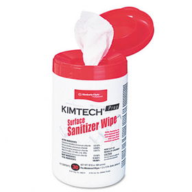 KIMBERLY-CLARK PROFESSIONAL* 58040 - KIMTECH PREP Surface Sanitizer Wipe, 12 x 12, White, 30/Canisterkimberly 