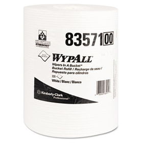 KIMBERLY-CLARK PROFESSIONAL* 83571 - WYPALL Wipers in a Bucket Refills, 10 x 13, 220/Rolls, 3 Rolls/Cartonkimberly 