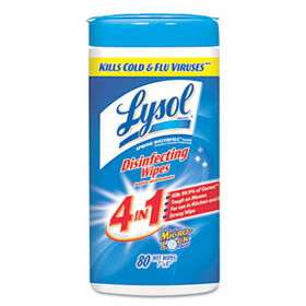 LYSOL Brand 77925EA - Ocean Fresh Scent Sanitizing Wipes, 80/Canister
