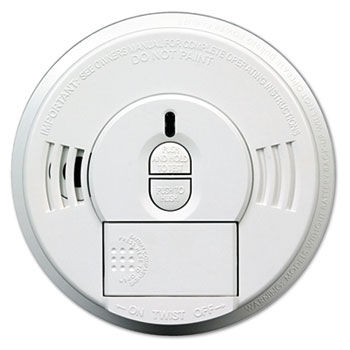 Kidde 09769997 - Front-Load Smoke Alarm w/Mounting Bracket, Hush Featurekidde 