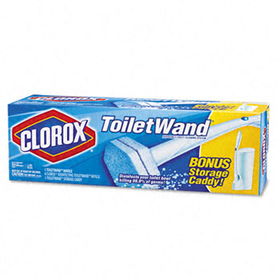 Clorox 03191 - Toilet Wand Kit w/Caddy & 6 Refill Headsclorox 