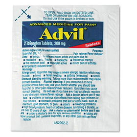Advil 58030 - Single-Dose Ibuprofen Tablets Refill Packs, 30 Packets/Box