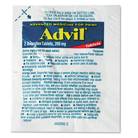 Advil 58030 - Single-Dose Ibuprofen Tablets Refill Packs, 30 Packets/Boxadvil 