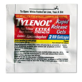 Tylenol 53025 - Single-Dose Extra-Strength Rapid Release Gels Refill Packs, 30 Two-Packs/Boxtylenol 