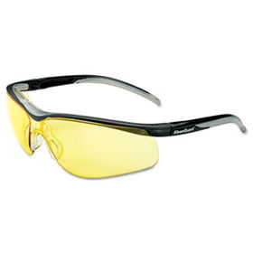 KIMBERLY-CLARK PROFESSIONAL* 08152 - KLEENGUARD V40 Contour Eye Protection, Black Frame/Amber Lenskimberly 