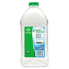 Clorox 00460 - Green Works Glass/Surface Cleaner, 64 oz. Refill Bottle