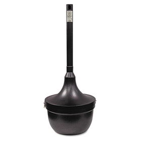 Ex-Cell SRS1BLK - Smokers Oasis Receptacle, Round, Steel, 4.5gal, Blackcell 