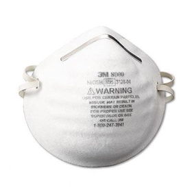 3M 8000 - N95 Particle Respirator 8000 Mask, 30/Boxparticle 