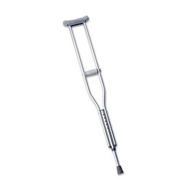 Medline MDS80535HW - Push-Button Aluminum Crutches, Adult Medium, 5' 2 to 5' 10, 1 Pair