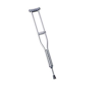 Medline MDS80534HW - Push-Button Aluminum Crutches, Adult Tall, 5' 10 to 6' 6, 1 Pair