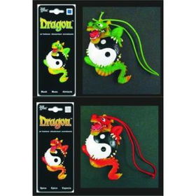 Novelty Auto Air Fresheners Green and Red Dragon Case Pack 144novelty 