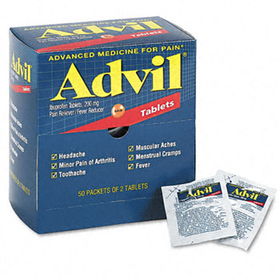 Advil BXAV50 - Ibuprofen Tablets, 50 Two-Packs/Box