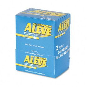 Aleve BXAL50 - Pain Reliever Tablets, 1 per Pack, 50 Packs/Boxaleve 