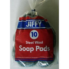 Steel Wool Soap Pads - 10 Pack Jiffy Case Pack 36