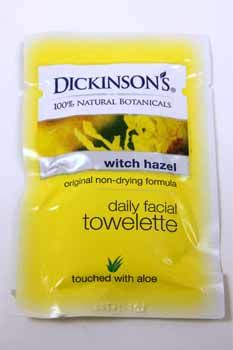 Dickinsons Witch Hazel Facial Towelette W/Aloe Case Pack 100dickinsons 
