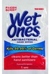 Wet Ones Singles Antibacterial cleansing wipes Case Pack 192