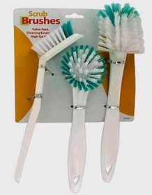 3pc Scrub Brush Set Case Pack 48