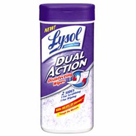Lysol Dual Action Disinfecting Wipes, Citrus Scent Case Pack 12