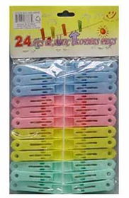 24 Piece Plastic Pegs Case Pack 36