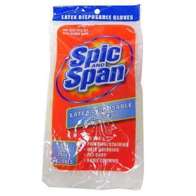 Spic N Span Latex Disposable Gloves 10 pack Case Pack 3spic 