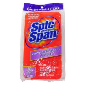 Spic n Span Vinyl Disposable Gloves 10pack Case Pack 3