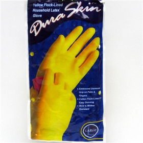 Duraskin Yellow Latex Glove Large Case Pack 12duraskin 