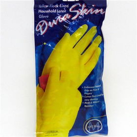 Duraskin Yellow Latex Glove Medium Case Pack 12