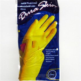 Duraskin Yellow Latex Glove Small Case Pack 12