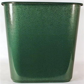 Wastebasket Green, Black or Gray 12" Tall Case Pack 24