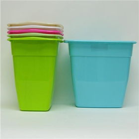 Trash Can Bright Colors- 12x8.25x11 Case Pack 48