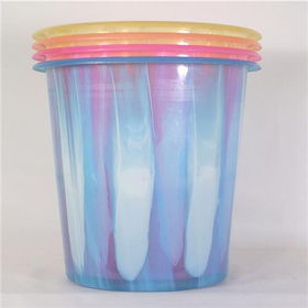 Wastebasket 4 Pastel Colors 9.5" Tall Case Pack 48