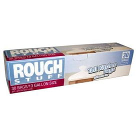 Rough Stuff 13 Gallon Tall Kitchen Bags With Ties Case Pack 12rough 