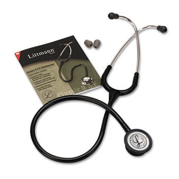Littman Classic II S.E. Stethoscope, 28"" Length, Black Tube
